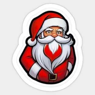 Beautiful santa Sticker